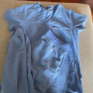 Figs Womens Scrubs- Ciel Blue